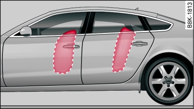 Sportback geactiveerde zij-airbags